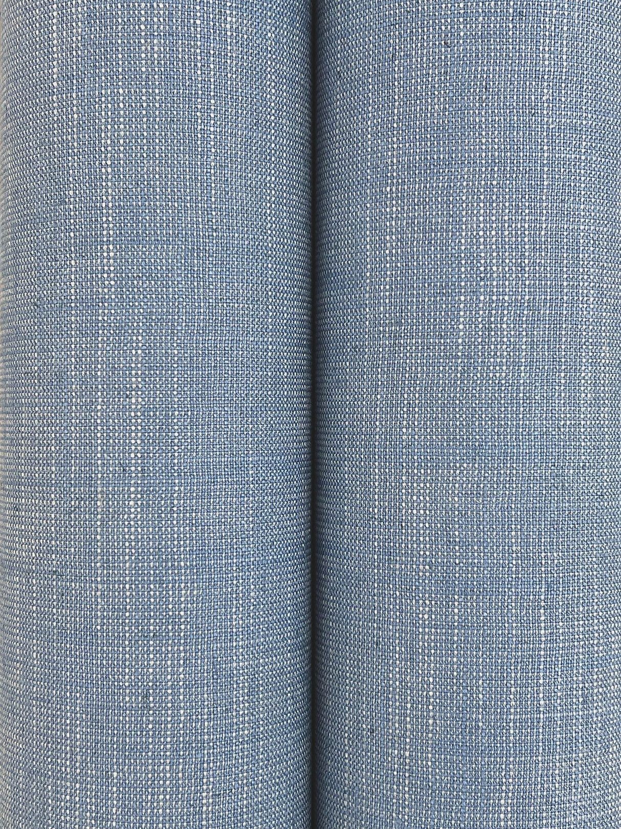 Combed Linen Cornflower Blue by Ronald Redding Linen Wallpaper – York Designer Series YGL7060