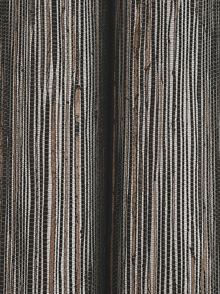 Shimmering Hemp Black / Silver by Ronald Redding Hemp Grasscloth Wallpaper – York Designer Series YGL7077