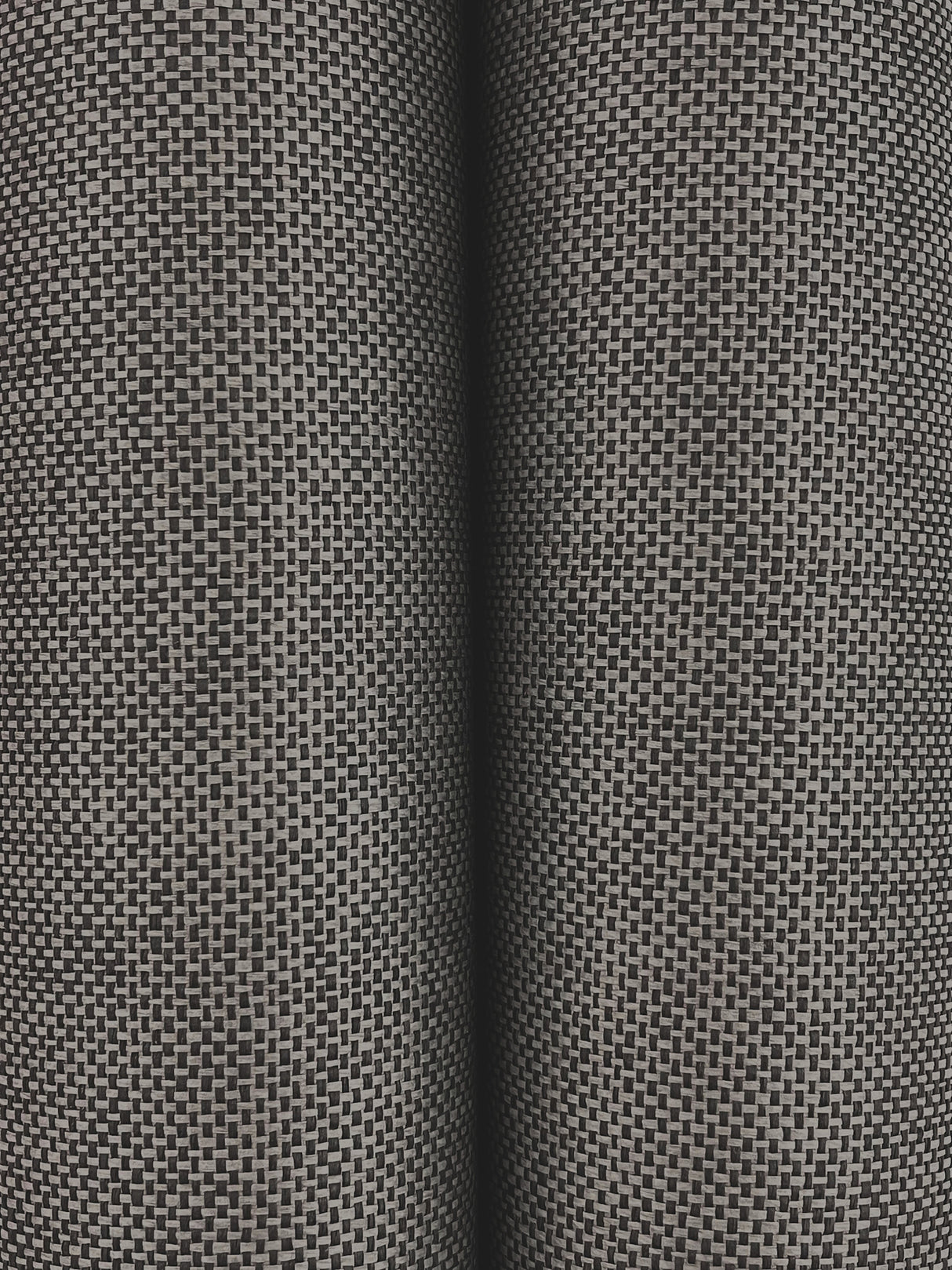 Check Paperweave Graphite by Ronald Redding Grasscloth Wallpaper – York Designer Series YGL7078