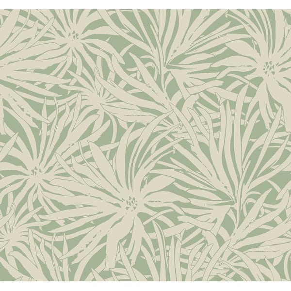 Floral Canopy Olive Wallpaper by York Wallcoverings, GN2575