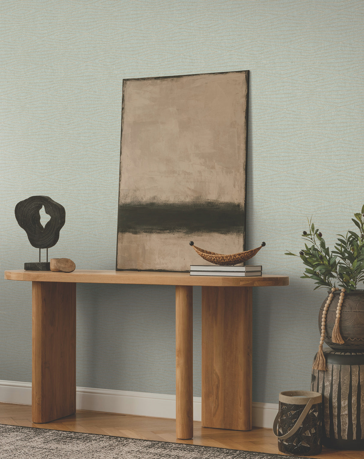 Daystone Soft Jade by Ronald Redding Geometric Wallpaper – York Designer Series ZA8012