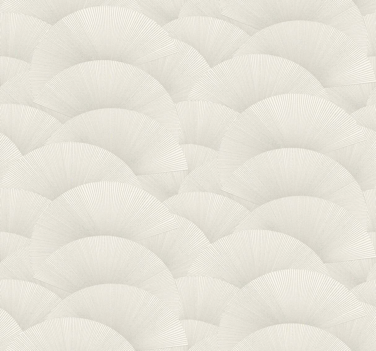 Morning Shell White & Silver Wallpaper sample by Ronald Redding