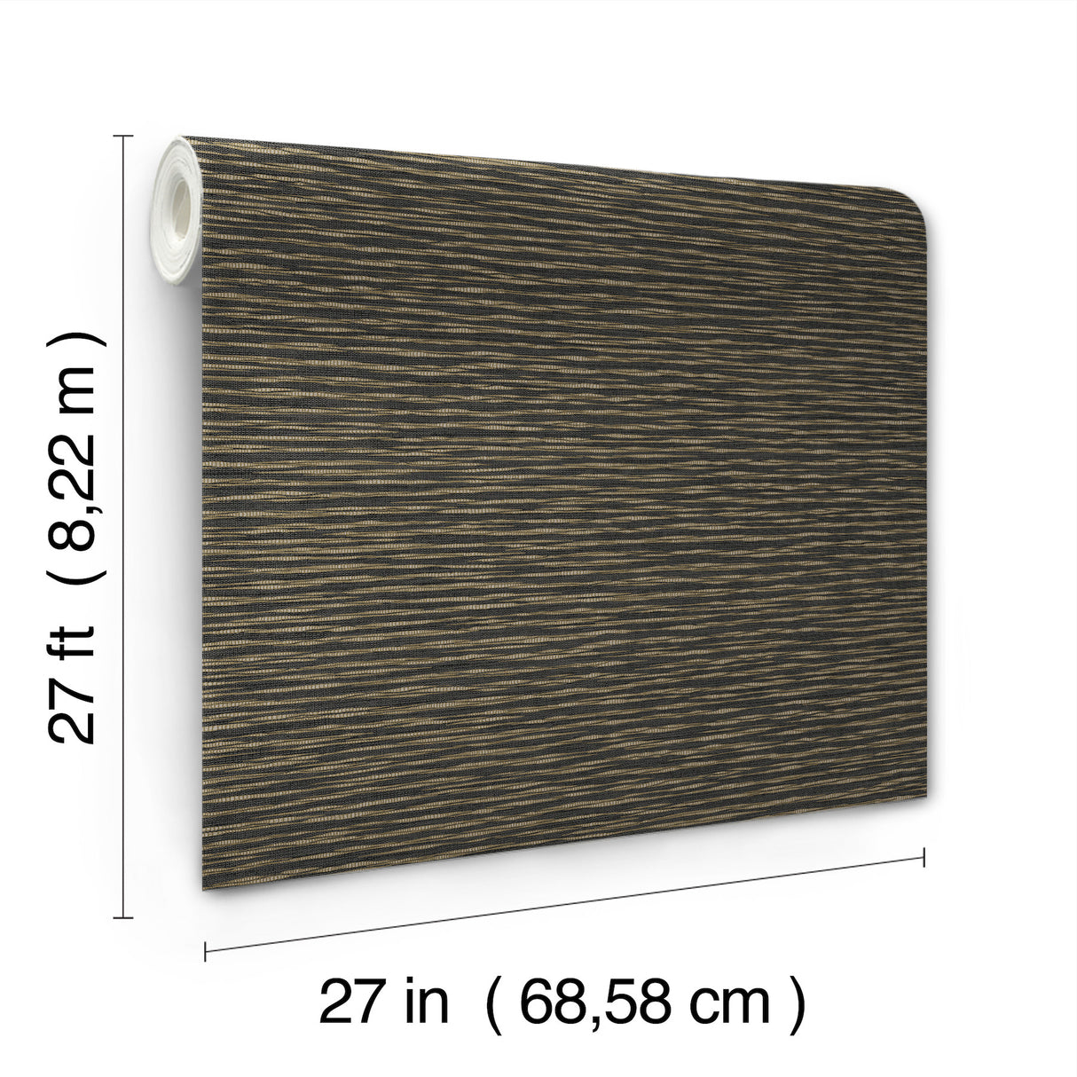 Lotus Weave Charcoal by Ronald Redding Faux Grasscloth Wallpaper – York Designer Series ZA8041