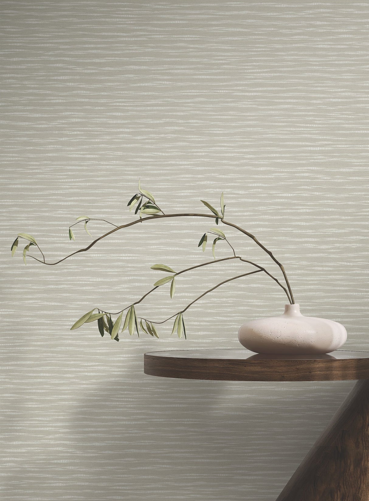 Lotus Weave Warm Grey by Ronald Redding Faux Grasscloth Wallpaper – York Designer Series ZA8046