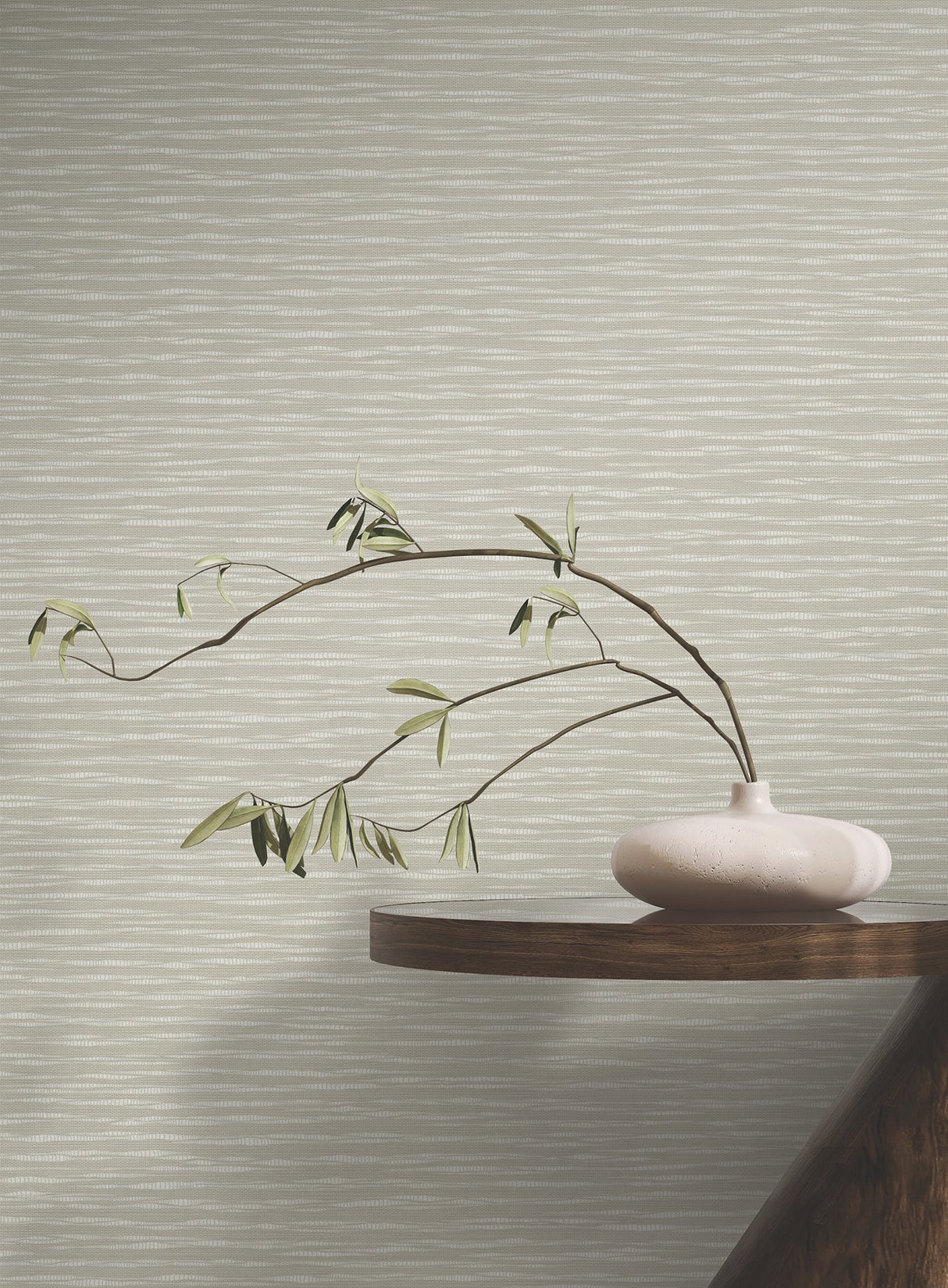 Lotus Weave Warm Grey by Ronald Redding Faux Grasscloth Wallpaper – York Designer Series ZA8046