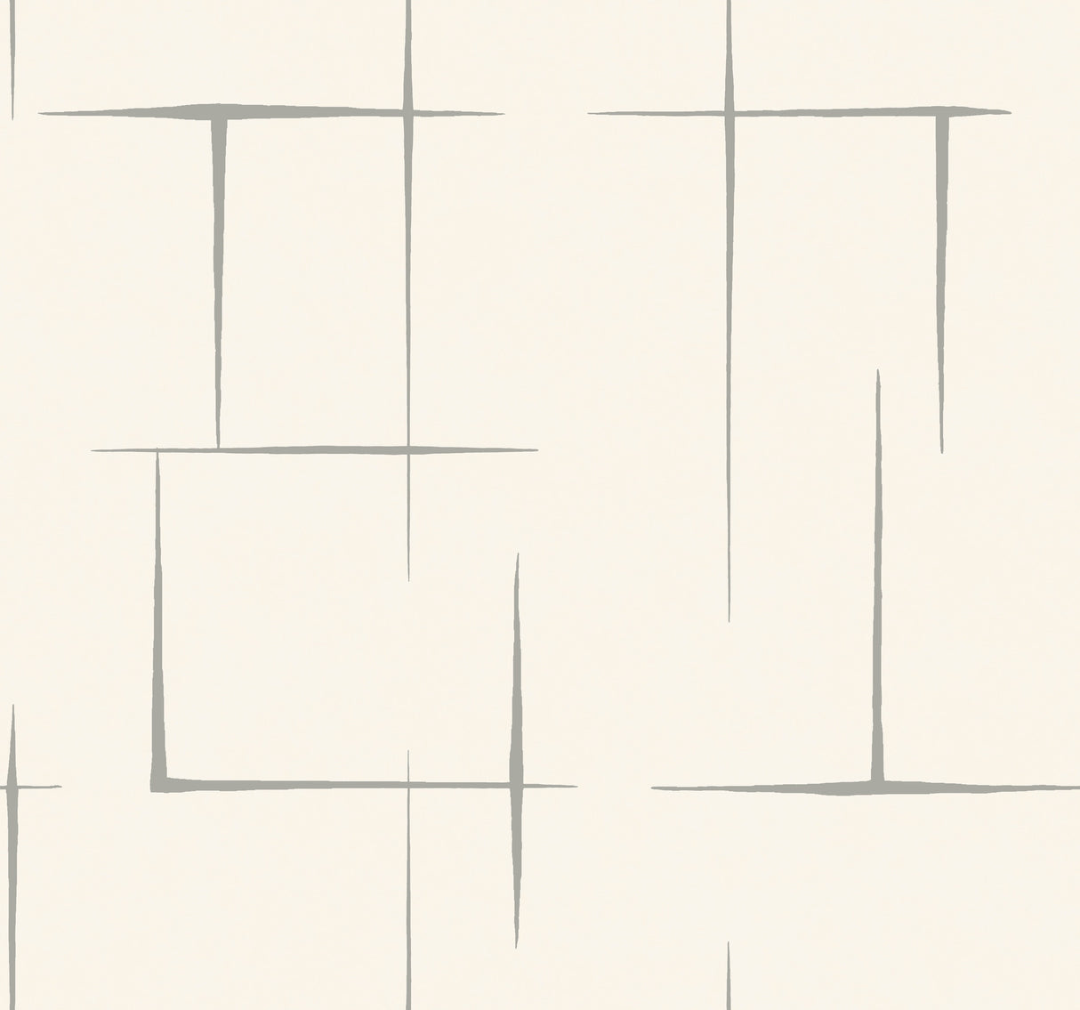 Malia Grey & White geometric wallpaper by Ronald Redding – ZA8055