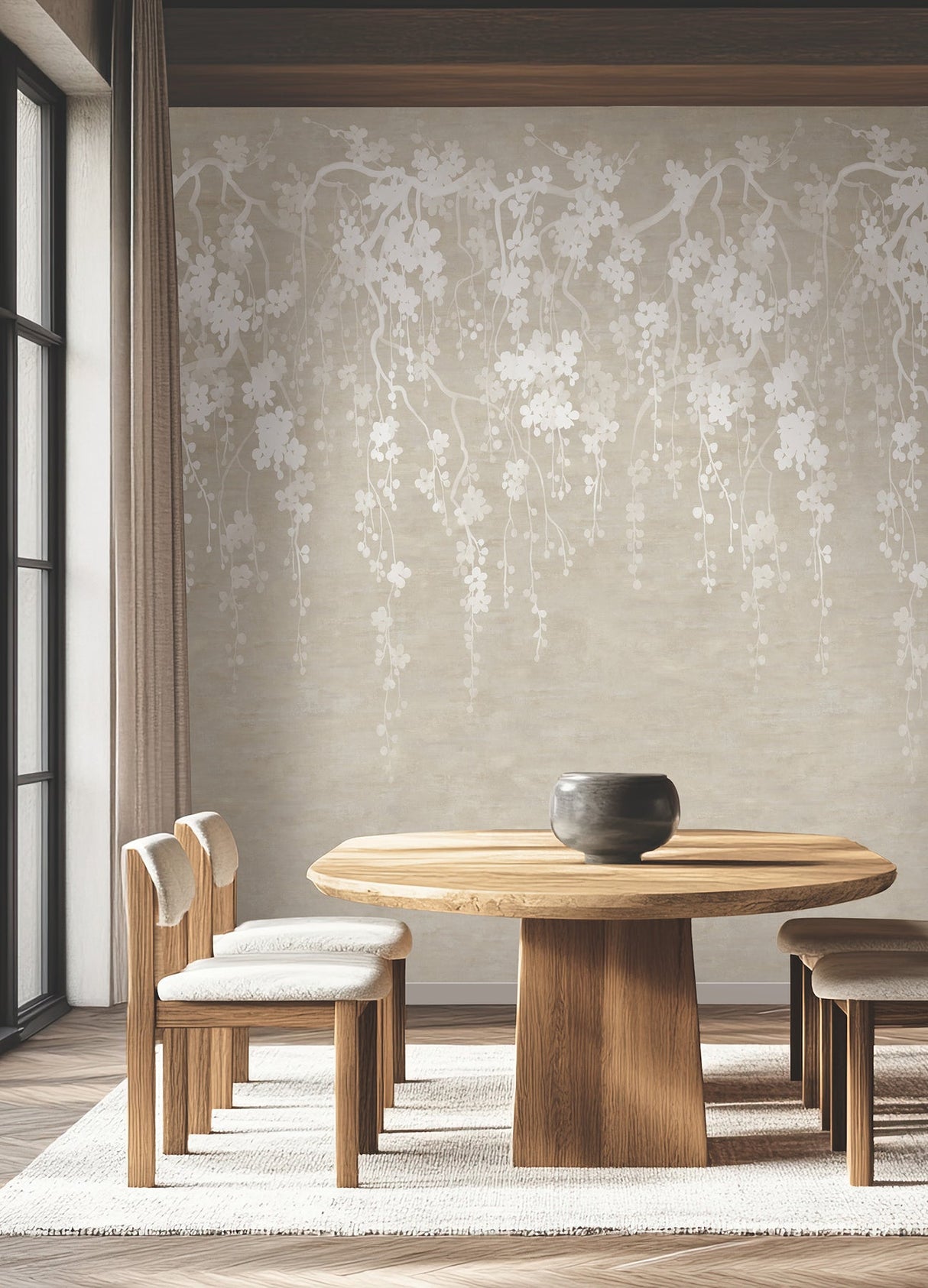 Sakura Blooms Neutral by Ronald Redding Wall Mural – York Designer Series ZA8059M