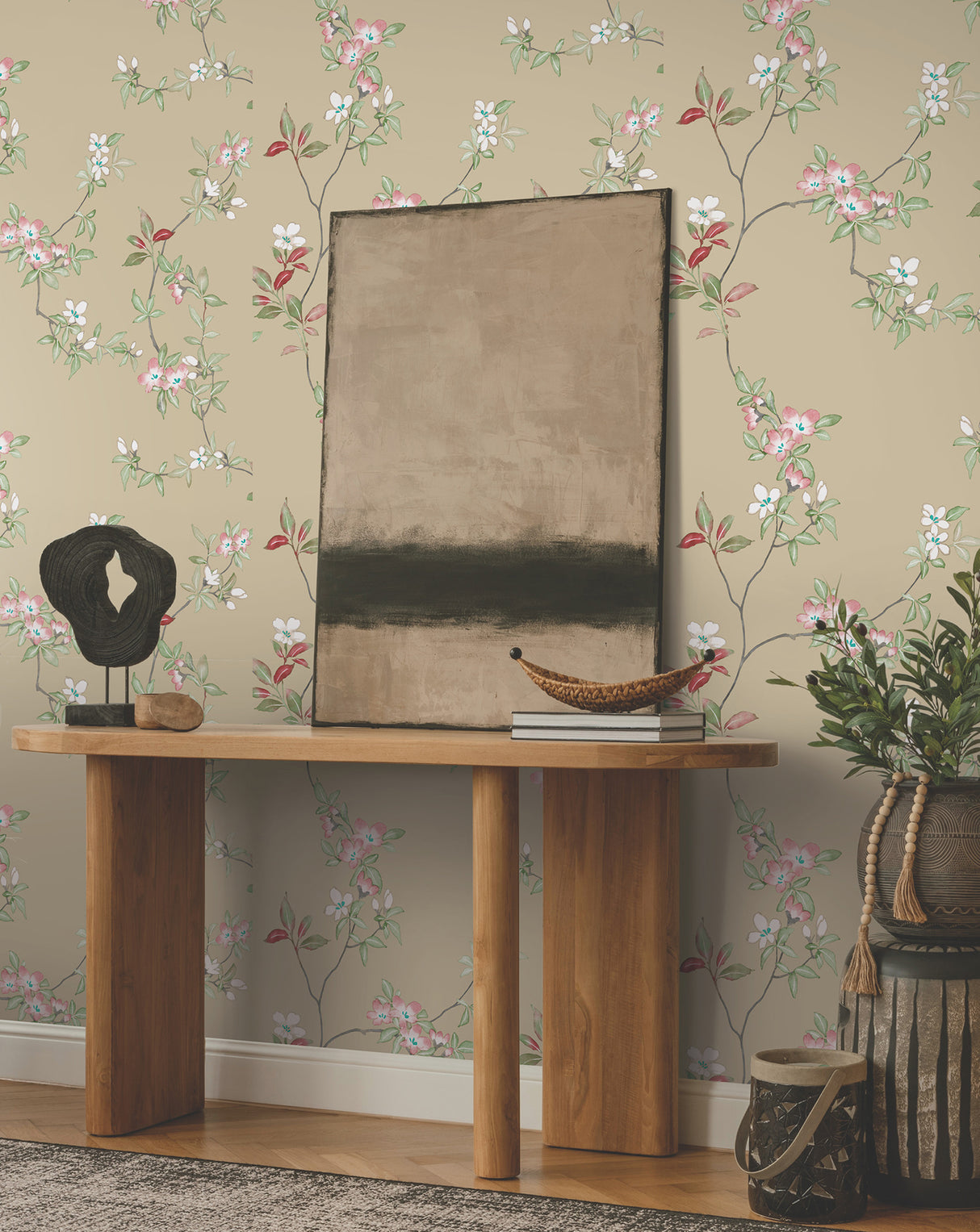 April Blossom Sand by Ronald Redding Wallpaper – York Designer Series ZA8073