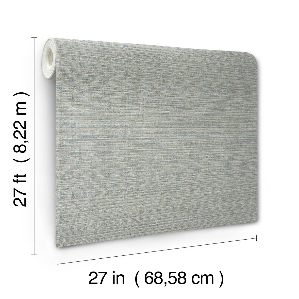 Amyra Silk Grey by Ronald Redding Textured Weaves Wallpaper – York Designer Series ZA8094N