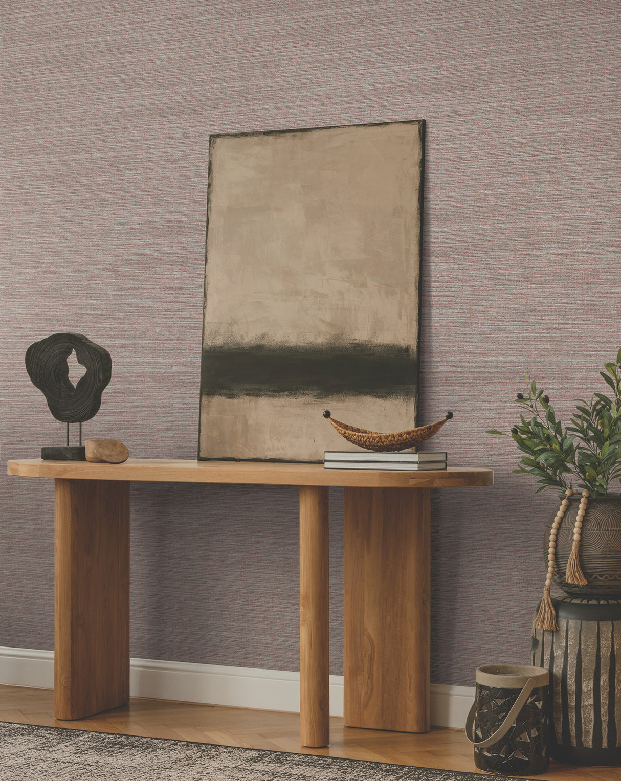 Amyra Silk Fig by Ronald Redding Wallpaper – York Designer Series ZA8095N