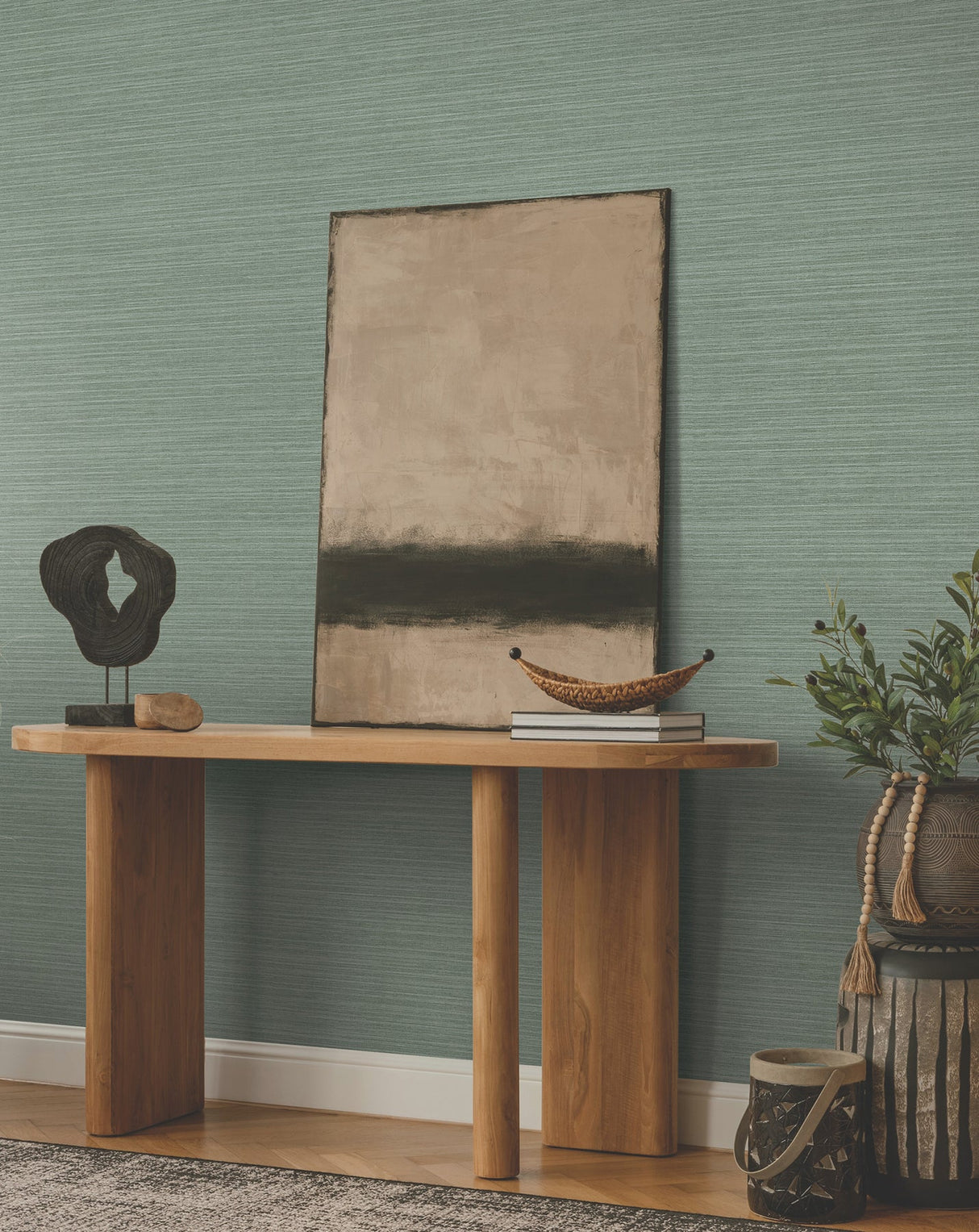 Amyra Silk Sage by Ronald Redding Wallpaper – York Designer Series ZA8096N