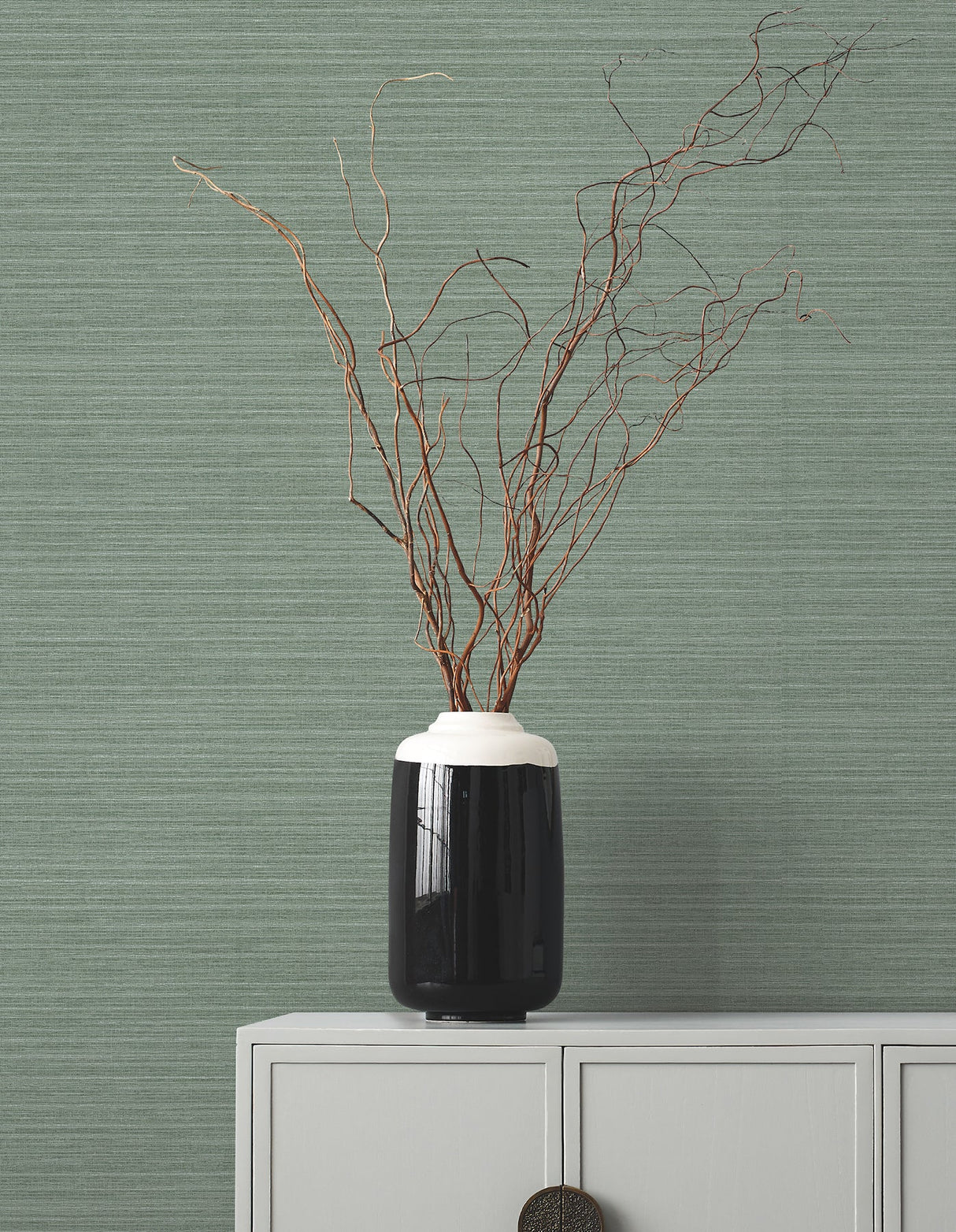 Amyra Silk Sage by Ronald Redding Wallpaper – York Designer Series ZA8096N