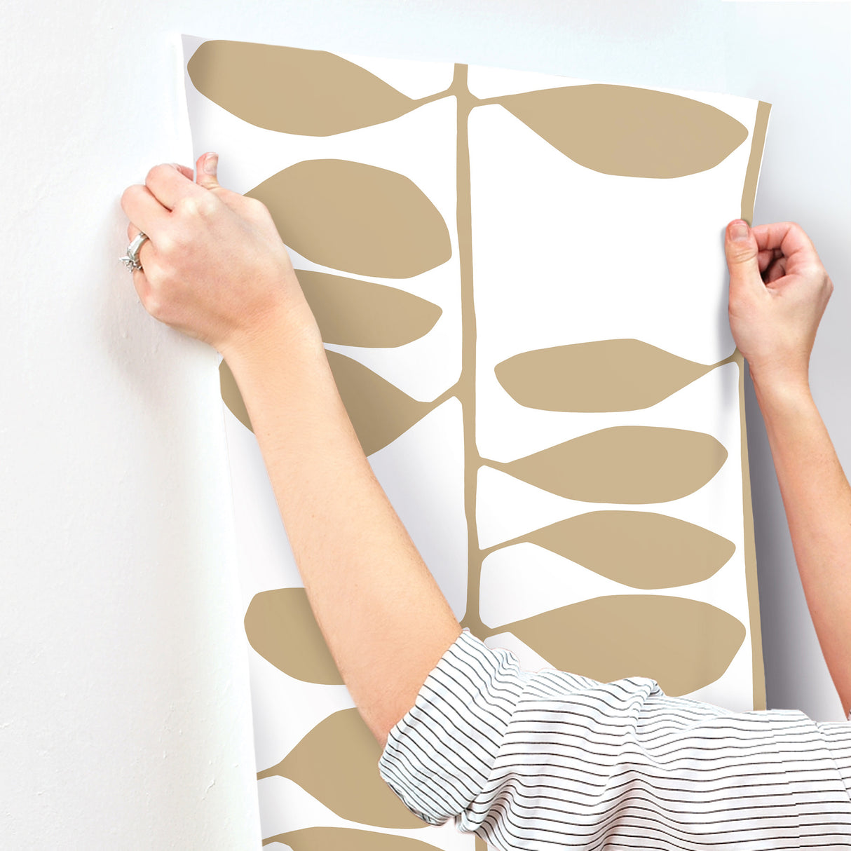 Sculpted Vines Gold by York Wallcoverings Modern Metallic Botanical Wallpaper – York Wallcoverings ZM2803