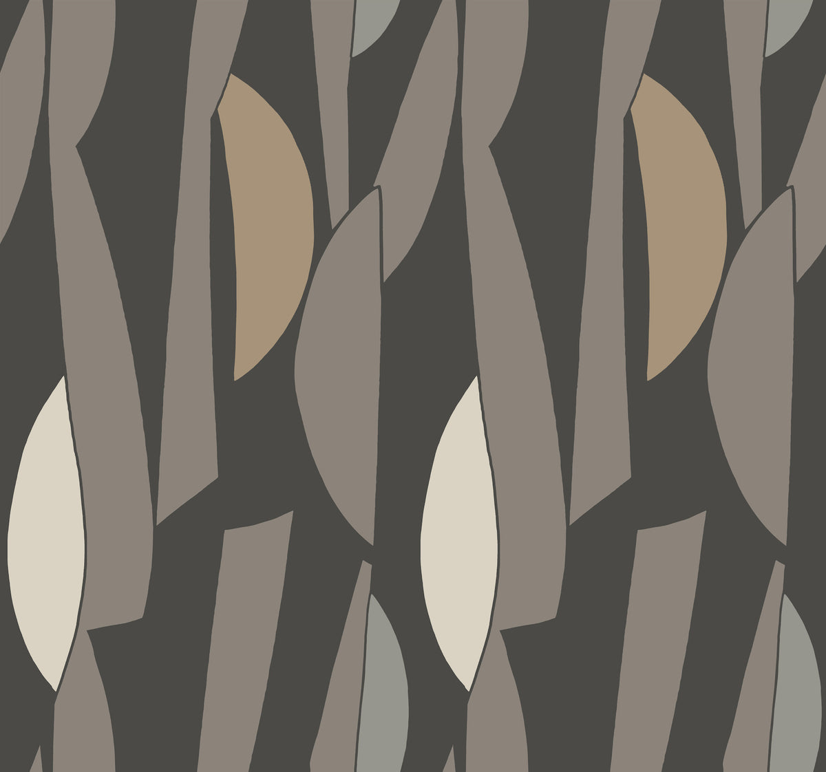 Balance Carbon and Graphite Geometric Metallic Wallpaper by York Wallcoverings - ZM2826