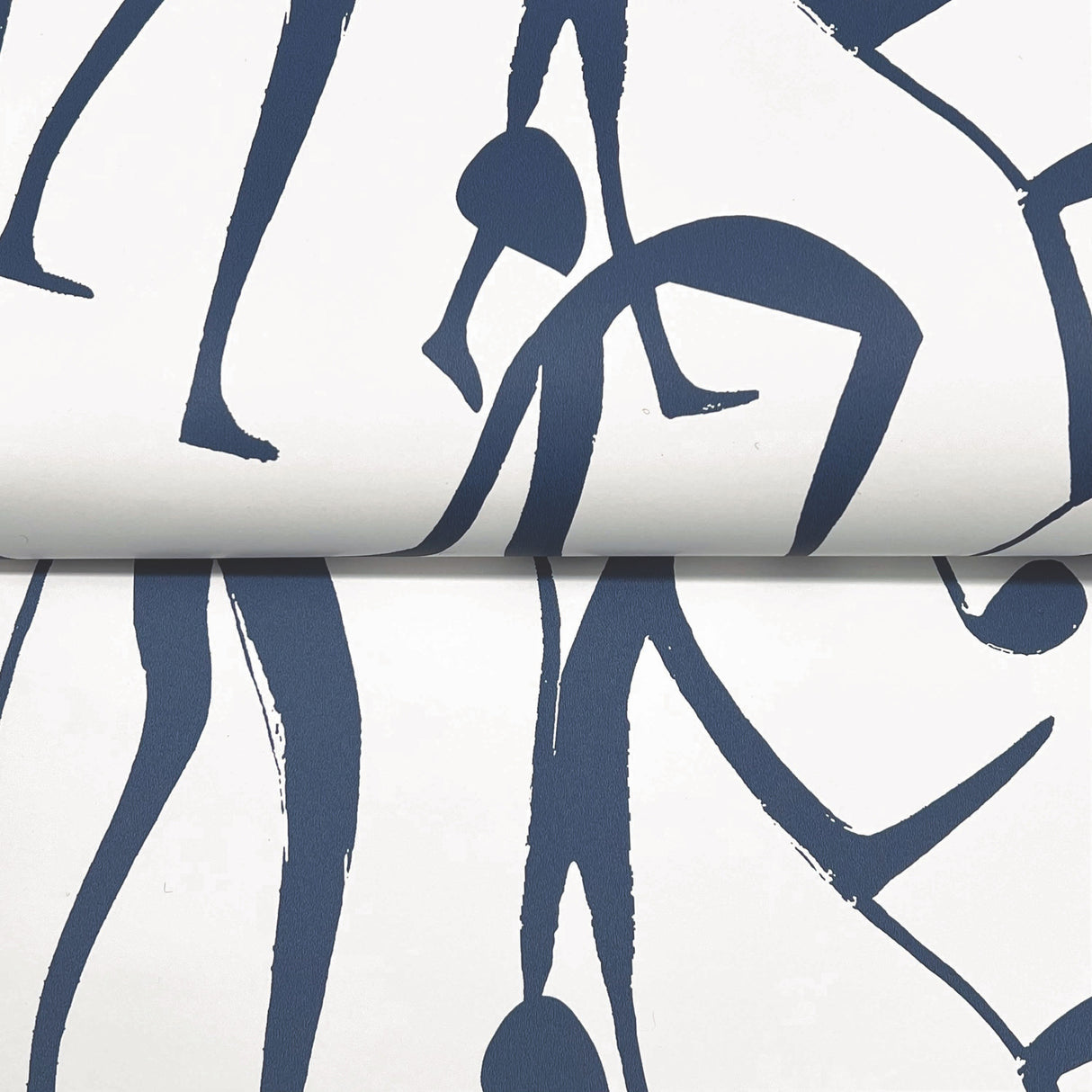 Joyful Dancers Ultramarine by York Wallcoverings Modern Wallpaper – York Wallcoverings ZM2832