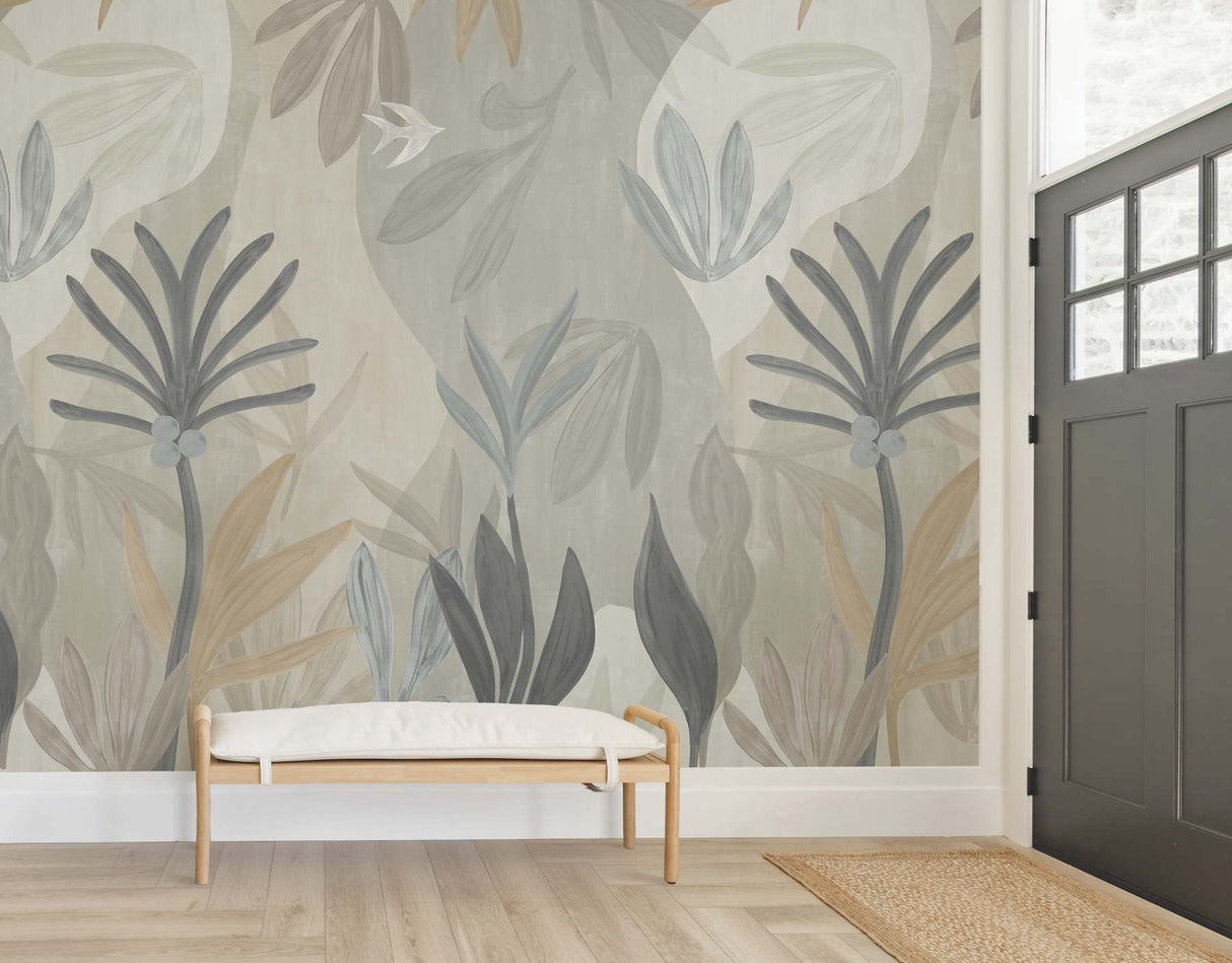 Chambord Gardens Graphite & Carbon by York Wallcoverings Wall Mural – York Wallcoverings ZM2848M