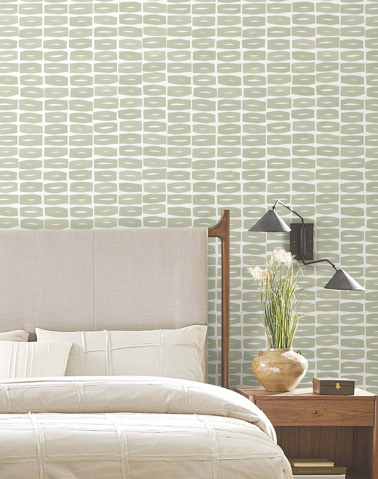 Modernist Motif Leaf by York Wallcoverings Wallpaper- York Wallcoverings ZM2862