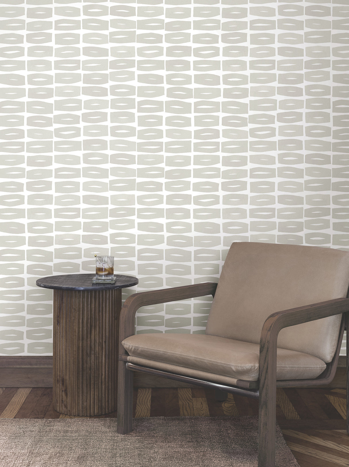 Modernist Motif Lichen Grey by York Wallcoverings Wallpaper – York Wallcoverings ZM2863