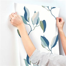 Brushwork Branches Alpine & Cobalt by York Wallcoverings Botanical Wallpaper – York Wallcoverings ZM2871