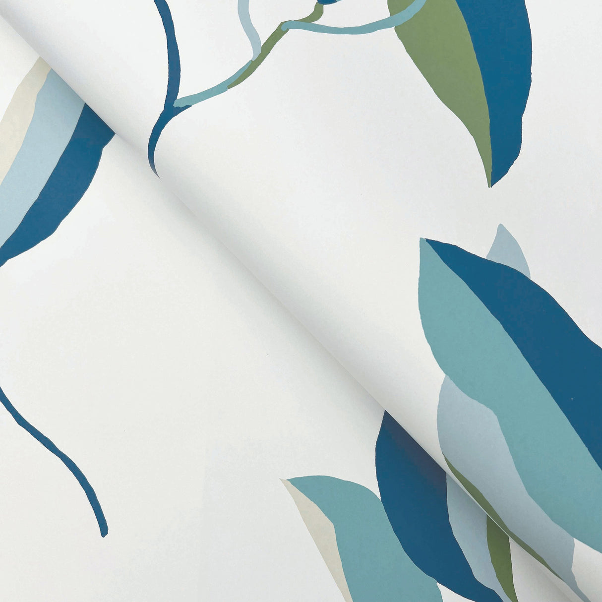 Brushwork Branches Alpine & Cobalt by York Wallcoverings Botanical Wallpaper – York Wallcoverings ZM2871