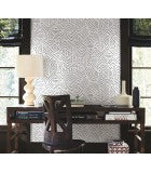 Sirih Navy by Antonina Vella Geometric Non Woven Wallpaper- York Designer Series AB3083