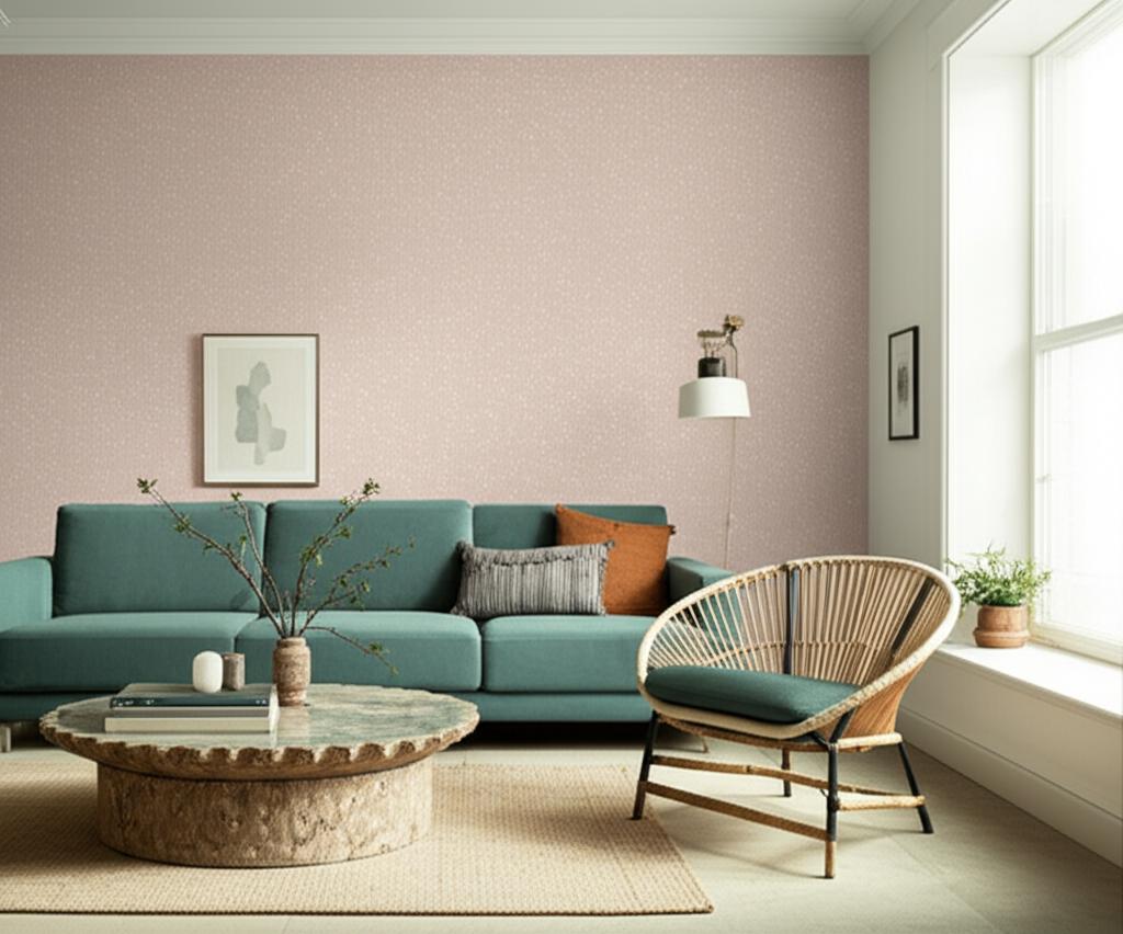 Johan Petal by Boråstapeter Splatter-Paint Dotted Wallpaper – Schumacher 4512