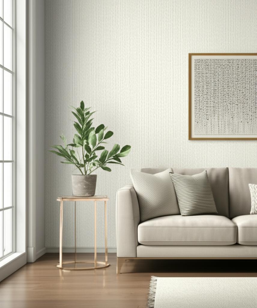 Twig Stripe Cirrus by Schumacher Simply Charming Hand Screen Printed Wallpaper – Schumacher 5003263