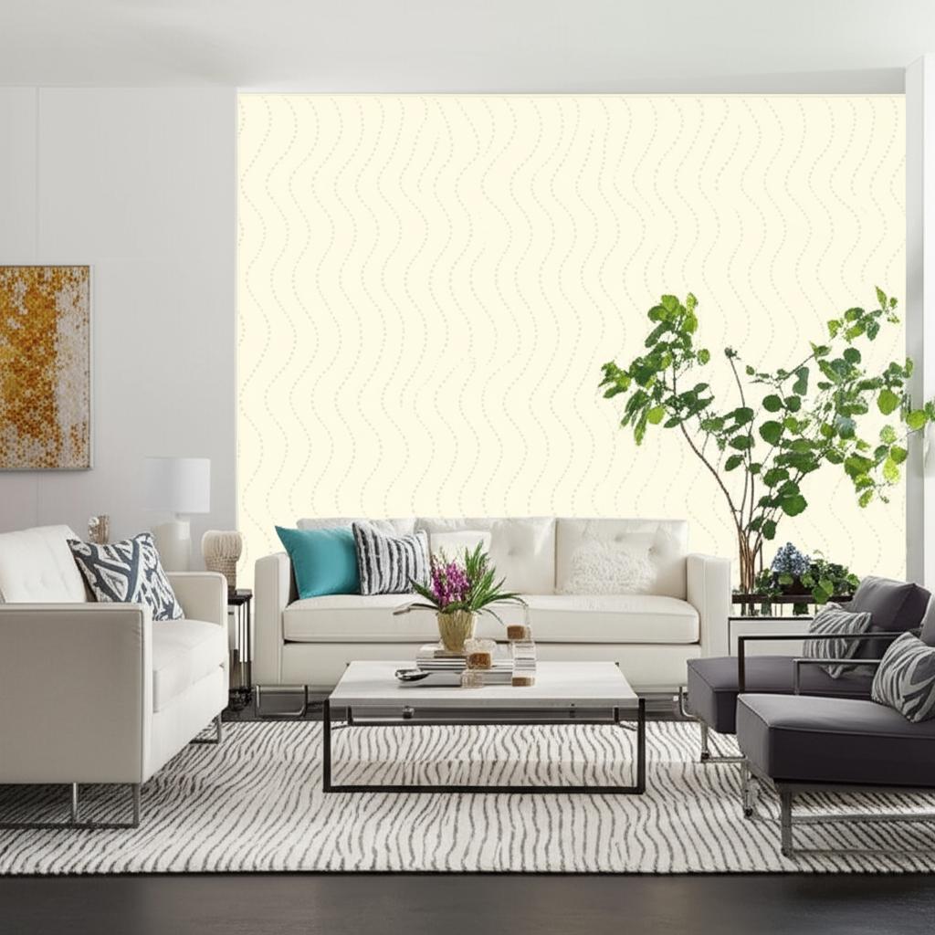 BUBBLES Cream Handcrafted Non-Woven Wallpaper – Schumacher 5003420