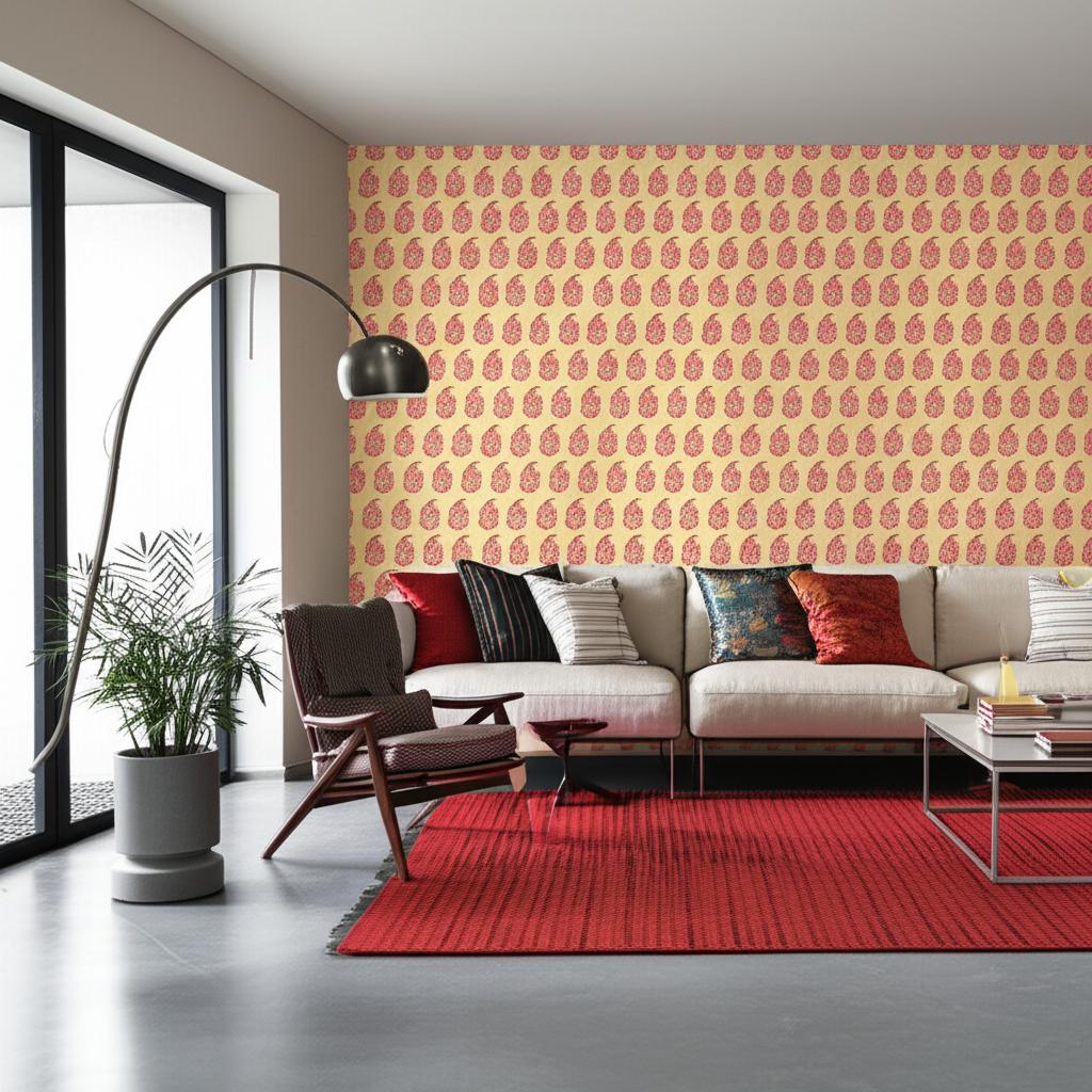 Rajasthan Paisley Jewel by Schumacher Greenhouse Collection Wallpaper – Schumacher 5004470