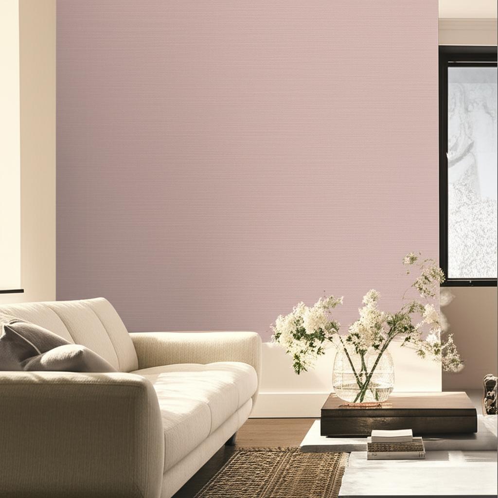 Haruki Sisal Mauve by Schumacher Textured Wallpaper – Schumacher 5004726