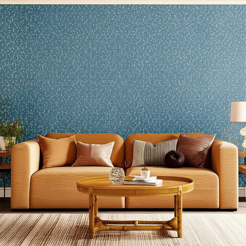 Leafy Scroll Sky by Schumacher Graceful Embroidery-Inspired Vine Wallpaper – Schumacher 5005092