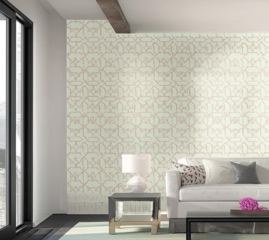 Cordoba Mist by Schumacher Moorish Tile Geometric Wallpaper – Schumacher 5005921
