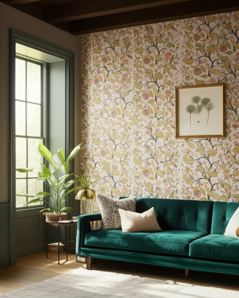 Sinhala Sidewall Bittersweet by Schumacher Martyn Lawrence Bullard Wallpaper – Schumacher 5006610