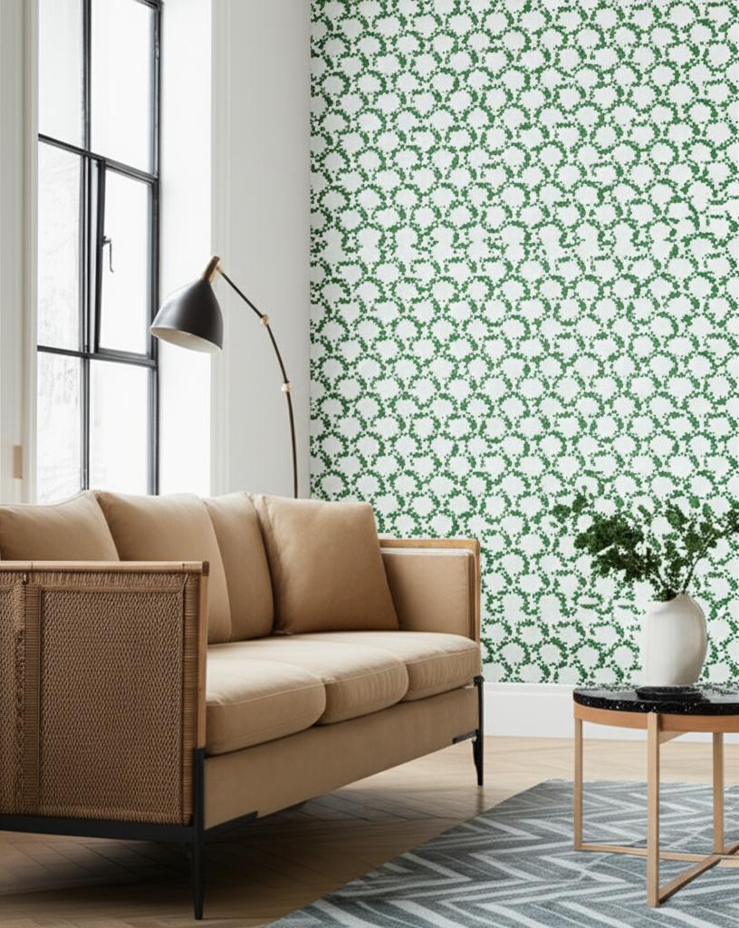 Cyril Verde by Raoul Textiles Green Botanical Wallpaper – Schumacher M88994