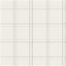 Auberge White by Chesapeake Plaid Wallpaper – Brewster Home Fashions 4169-27606