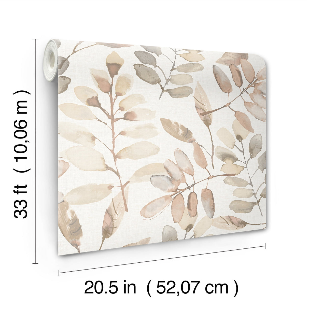 Pinnate Salmon Leaves by Chesapeake Botanical Wallpaper – Brewster Home Fashions 4169-13912