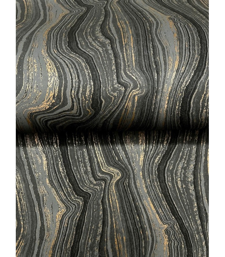 Mineral Shimmer Black & Gold by Candice Olson Wallpaper – York Designer Series DF3326