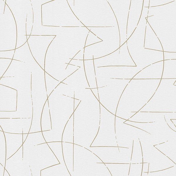 Enzo Ivory Abstract Wallpaper sample 4184-4931