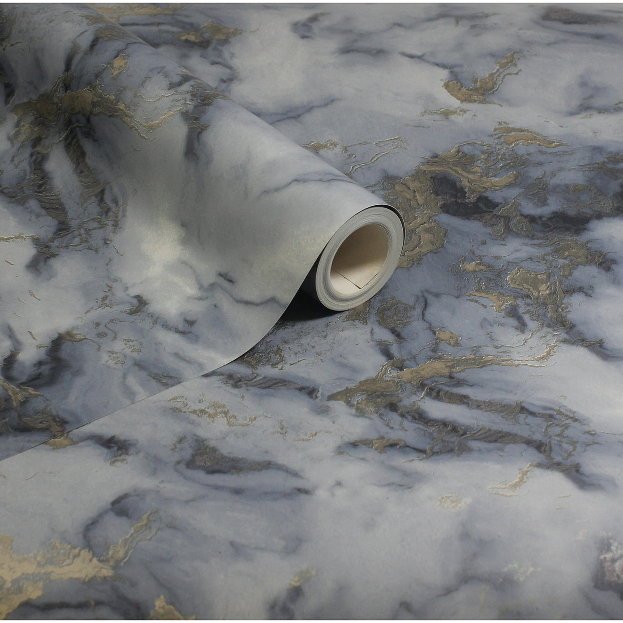 Merrick Navy by Arthouse Marble Wallpaper – Brewster Home Fashions AH923000