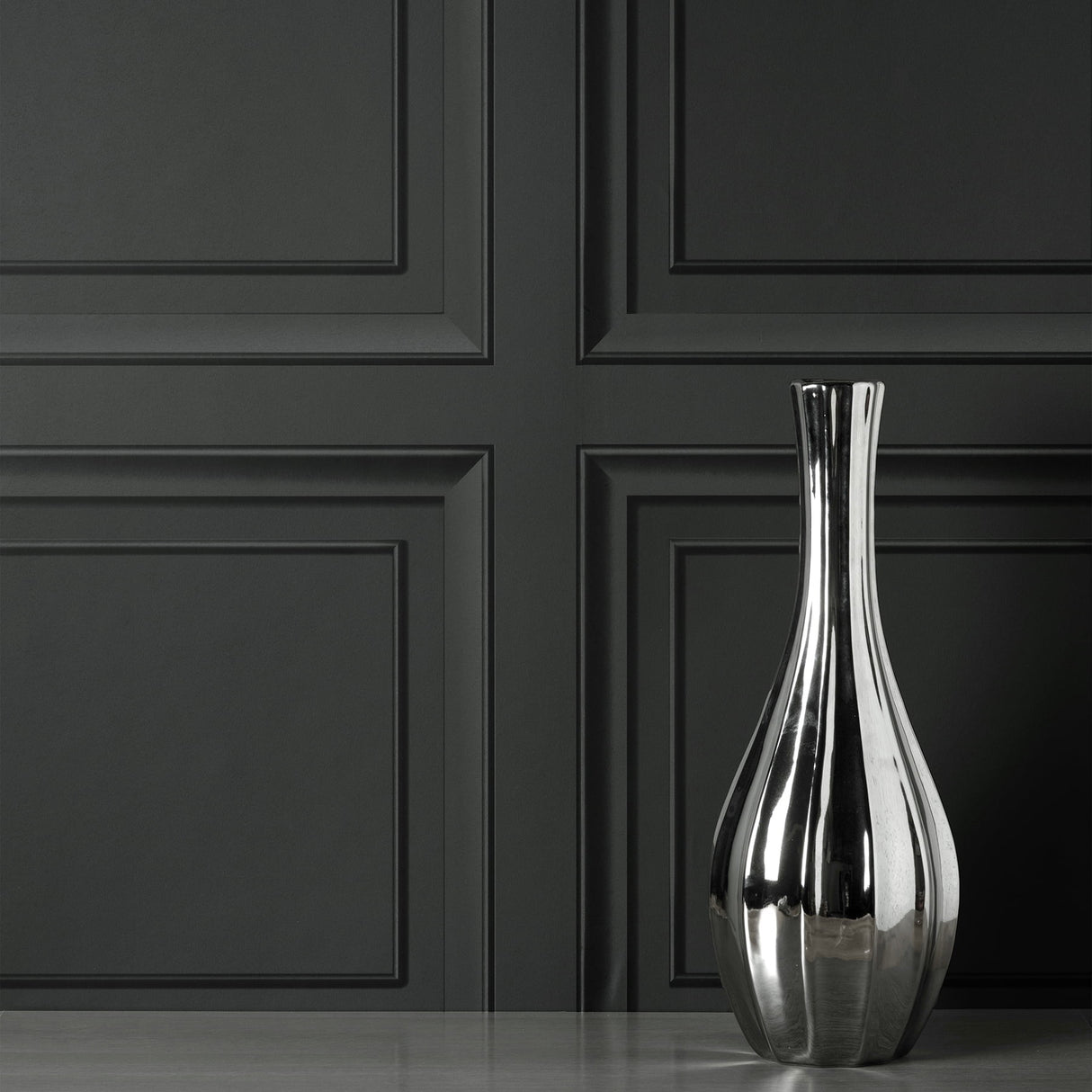 Distinctive Dark Grey by Fine Decor Square Panel Wallpaper – Brewster Home Fashions FD43466