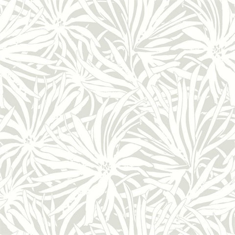 Floral Canopy Grey Wallpaper by York Wallcoverings