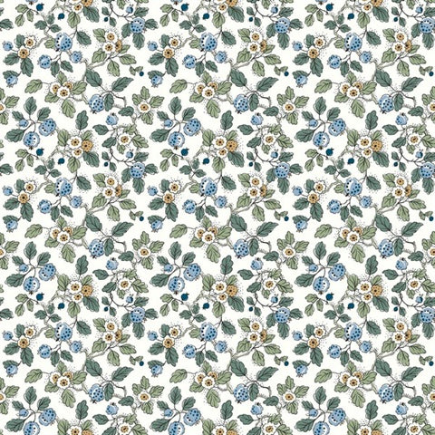 Framboise Blue Berry Vines Wallpaper – VP1413