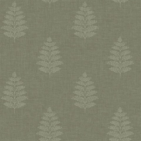 Frond Dark Green Leaf Wallpaper