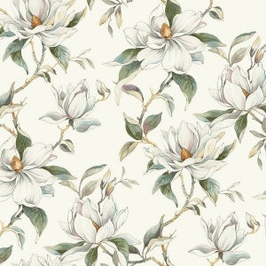 Garden Jewels Warm Grey by Candice Olson Floral Wallpaper – York Designer Series DF3314