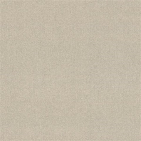 Herringbone Tweed Beige Woven Wallpaper by Warner