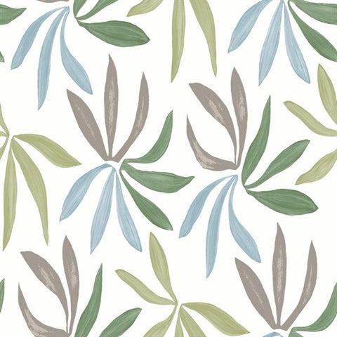 Little Garden Alpine & Sky & Silver Wallpaper by York Wallcoverings ZM2813