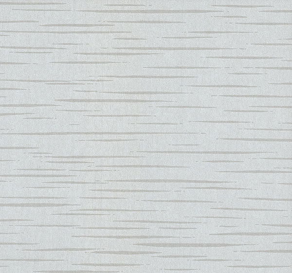 Longitude Sterling Striated Wallpaper sample showing silver-grey linear motif