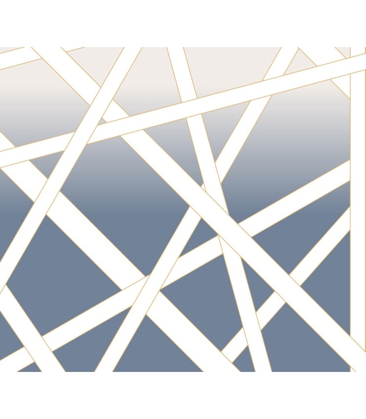 Nastri Shade Blue Wall Mural by Missoni