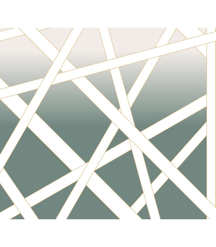 Nastri Shade Green Wall Mural by Missoni
