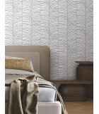 Cascade Palm Chevron Onyx by York Wallcoverings Non Woven Wallpaper – York Wallcoverings MT5673